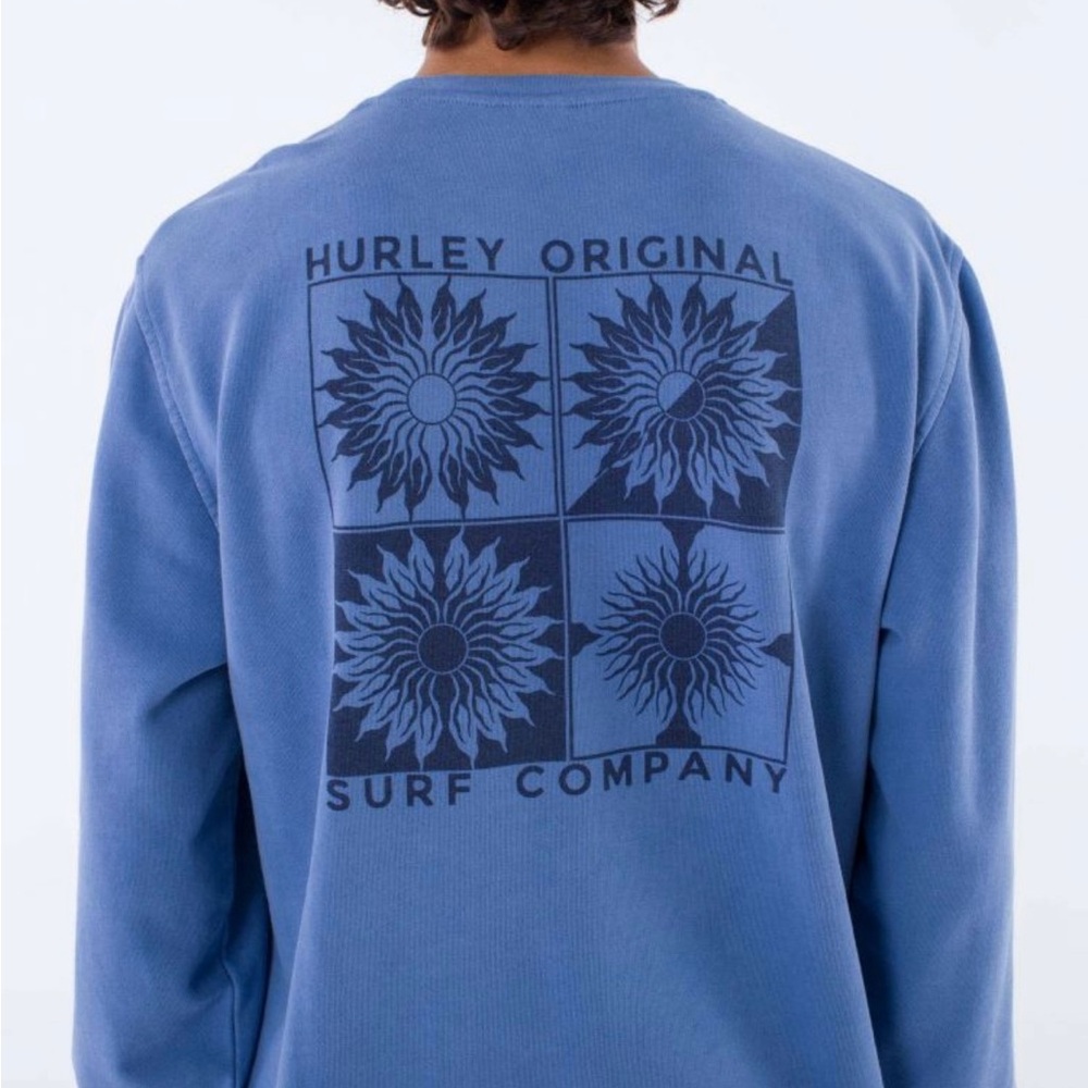 Hurley Naturals Crewneck Sweatshirt Surfer/ Skater Mens NWT - Picture 5 of 10